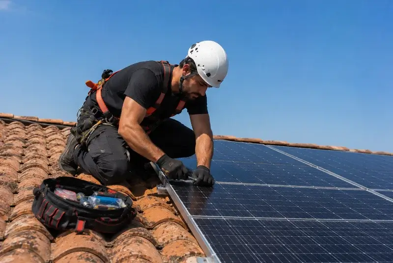 Maintenance et monitoring de panneaux solaires à Fouras